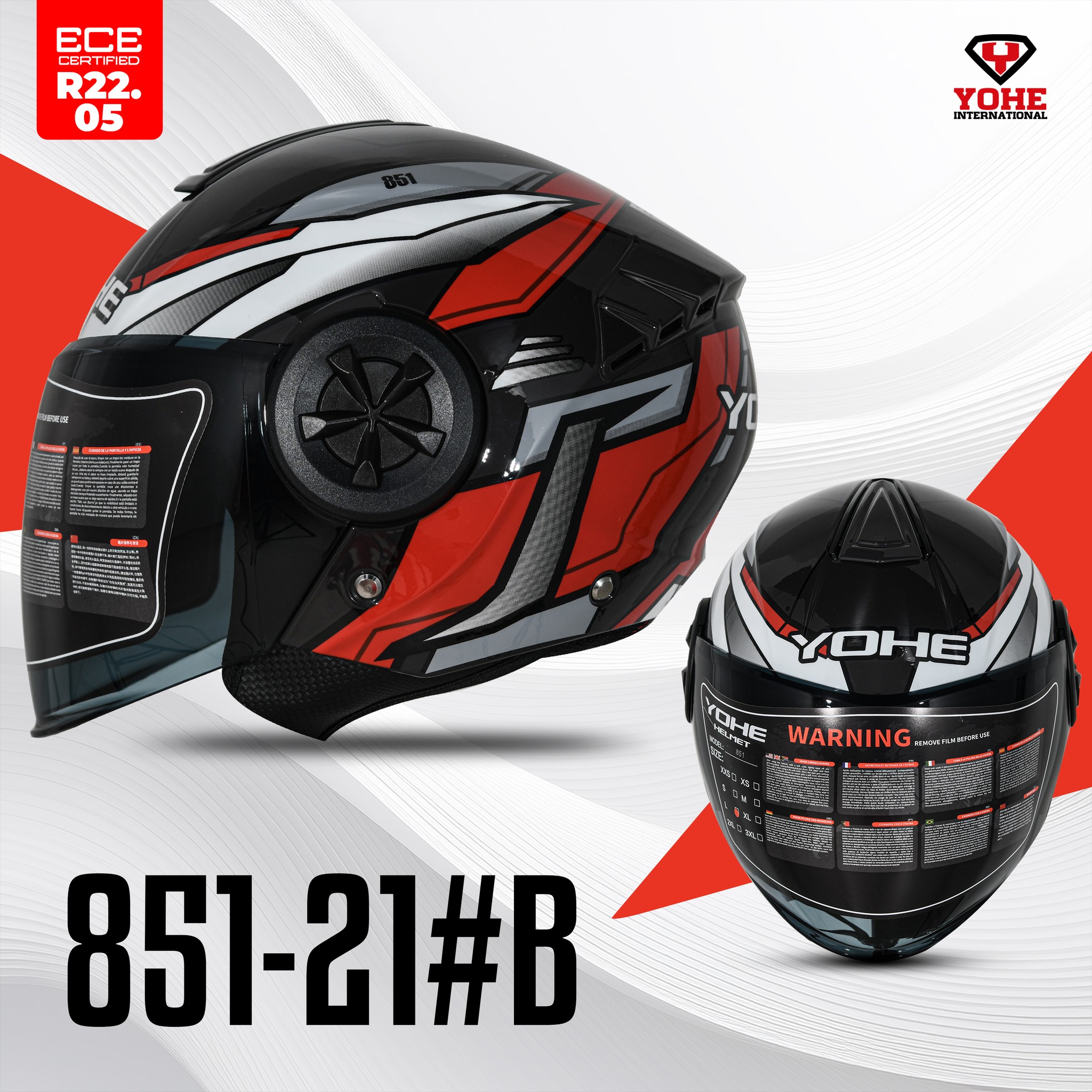 Yohe 851 White red