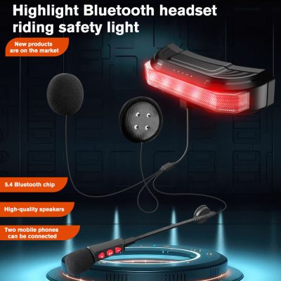 Helmet Backlight with Bluetooth Headset